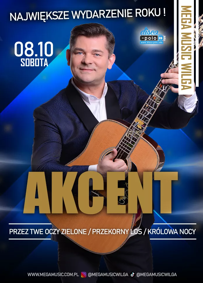 Największe wydarzenie muzyczne w Mega Music Wilga! Koncert Zenona Martyniuka już 8 października! Do zdobycia PAKIET VIP! 